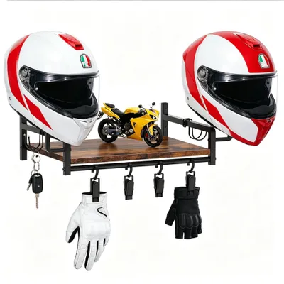 Produktbild von Wandhalterung für Helme, aus Edelstahl