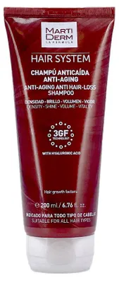 Produktbild von Martiderm Hair System 3GF Anti-Aging Anti Hair-Loss Shampoo Stärkungsshampoo gegen Haarausfall 200 ml
