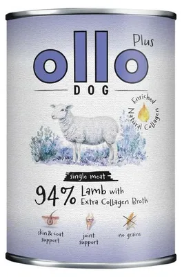 Zdjęcie produktu dla Mokra karma dla psa Ollo Plus Kolagen Jagnięcina 400g