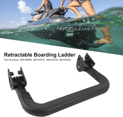 Immagine prodotto di Scala per imbarcazione, retrattile, con sistema di caricamento a molla e supporto di montaggio, compatibile con modelli Ltd/RXT/RXT X/Wake Pro 2018 / SE 2020