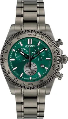 Produktbild von Versace Uhr Herren CHRONO X Chronograph Grau/Grün VE9K00624