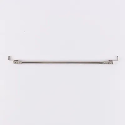 Produktbild von Vitragenstange Spannstange SpannLine mit Spannbügel 15mm tief silberfarbig 120-150cm Ø13mm