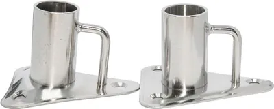 Produktbild von A.a.a. Edelstahl Gerade Kerzenständerunterstützung Silber 25 x 76 x 89 mm Silber 25 x 76 x 89 mm