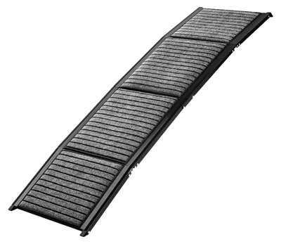 Produktbild von Hunderampe klappbar 158 cm Aluminium Autorampe bis 110 kg rutschfest faltbar