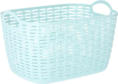 Zdjęcie produktu dla KOTARBAU® Pudełko do przechowywania Organizer niebieski 29x20x21 cm z plastikowymi uchwytami do kuchni salonu biura łazienki duże