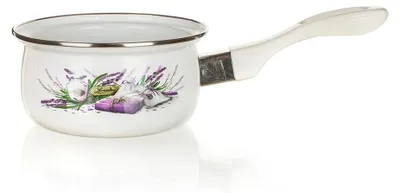 Obrázek produktu pro Hrnec, kastrol, malý smaltovaný hrnec, barva: levandulová, objem: 0,65 l