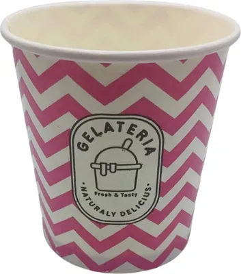 Produktbild von 50 Eisbecher Dessertbecher 300 ml Ø 88 x 94 mm Neutralmotiv "GELATERIA"