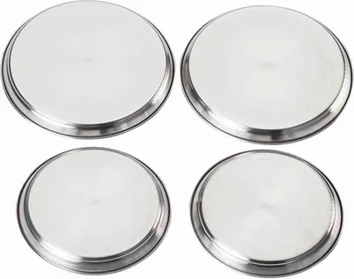 Image de KRÜGER Set de plaques de cuisson 4T. Acier inoxydable, 2x16cm/2x20cm