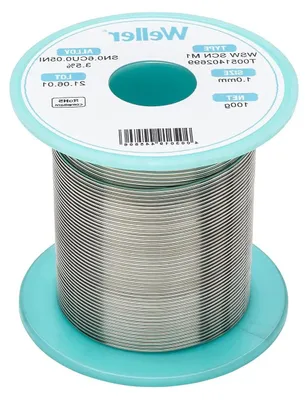 Productafbeelding van Loodvrije soldeerdraad Ø 1.0mm - Sn99.3Cu0.6Ni0.05 - 100g - Voor optimale soldeerverbindingen
