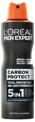 Produktbild von L'Oréal Men Expert 5in1 Carbon Protect Antitranspirant Spray 250ml