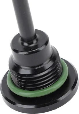 Productafbeelding van Zwarte vuldop voor versnellingsbak, oliepeilmeter, 37075 87 Aluminium oliereservoir voor motorfiets, geschikt voor touringtrikes van 1987-2006