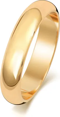 Produktbild von Schwerer 9 Karat (375) Gold 4mm D-Form Herren/Damen - Trauring/Ehering/Hochzeitsring, 64 (20.4); TRS150519KYRSV