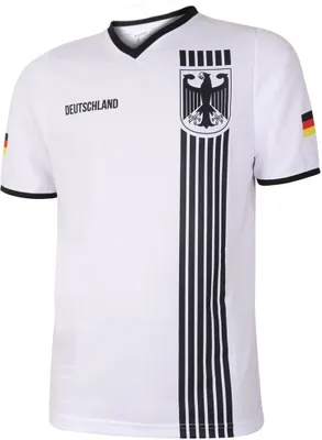 Produktbild von Deutschland Trikot Heim - Streifen Schwarz Weiß - Kinder und Erwachsener - S