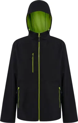 Produktbild von Regatta Professional - Softshelljacke Zweilagig für Herren RG10787 (XL) (Schwarz/Limone)
