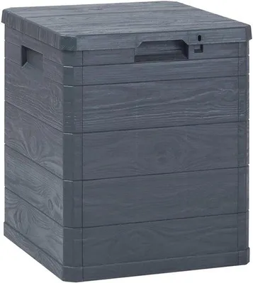 Produktbild von Famanu Aufbewahrungsbox Anthrazit - Kiste für Garten und Außenbereich