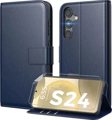 Obrázek produktu pro Peakally Samsung Galaxy S24 pouzdro s RFIDPolyuretankůží hnědé barvy