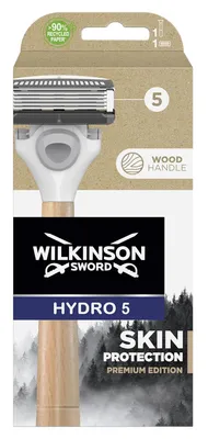 Produktbild von Wilkinson Hydro5 RasiererSkinProtectionPremiumEdition+1Kinge Wood Handle