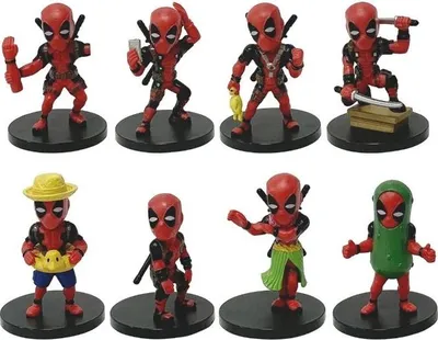 Obrázek produktu pro Sada 8 ks figurek Deadpool 7-8 cm.