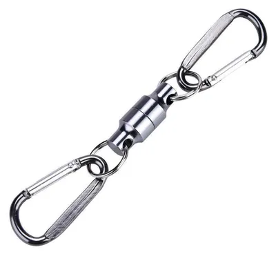 Obrázok produktu pre Magnetický klip na pripevnenie k rybárskemu vybaveniu, karabín, kľúčenka
