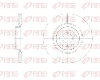 Produktbild von 2x REMSA Bremsscheibe 62129.10 vorne für VOLVO XC90 II (256) XC60 II (246)