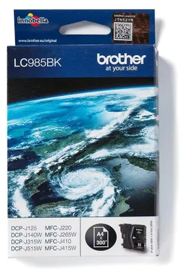 Zdjęcie produktu dla Czarny wkład do drukarki Brother LC985BK