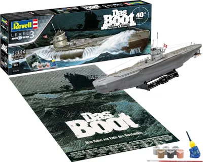Produktbild von Das Boot Modellbausatz Geschenk-Set 1/144 U-Boot U96 Typ VII C 40th Anniversary 46 cm