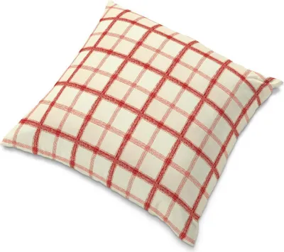 Produktbild von Dekoria Kissenhülle Tomelilla, rot-creme, 55 x 55 cm