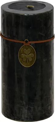 Produktbild von Stumpenkerze Trendkerze schwarz durchgefärbt 13 x Ø 6 cm