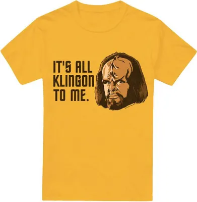 Image de Star Trek - T-shirt "All Klingon" pour homme TV13532 (3XL) (Or)