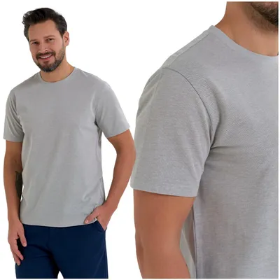 Produktbild von T-Shirt - Herren T-Shirt Größe XL - Basic T-Shirt grau - T-Shirt grau - T-Shirt Baumwolle