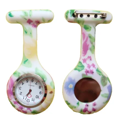 Produktbild von Nurse Watch Schwesternuhr Silikon  Krankenschwesternuhr Pulsuhr Kitteluhr Pflege Muster #9