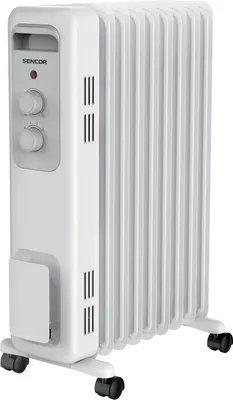 Obrázek produktu pro SENCOR SOH 3209WH Elektrický olejový radiátor, 9 topných článků, příkon 2 000 W, ochrana proti přehřátí, bezpečnostní funkce automatického vypnutí při převrhnutí přístroje
