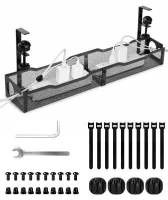 Imagen del producto de Solidchoice - Canaleta para cables, ideal para colocar debajo del escritorio, de 25 pulgadas