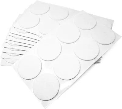 Produktbild von Adsamm® | 80 x selbstklebende Filzgleiter / Weiß / Ø 60 mm / rund / Möbelgleiter aus Filz mit 3.5 mm Stärke