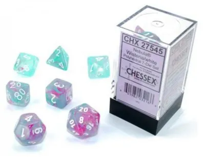 Produktbild von Chessex 7-Würfelset Nebula Wisteria White