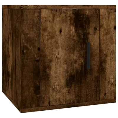 Image de vidaXL Armoire TV murale en chêne fumé 40x34,5x40 cm