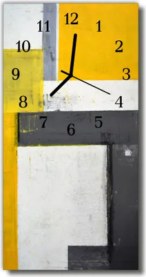 Produktbild von Tulup Glasuhr Wanduhr Küchenuhr Echt-Glas 30x60 Kunst  Mehrfarbig
