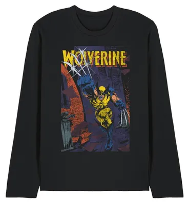 Obrázek produktu pro Tričko s dlouhým rukávem "Backstreet Strike" s motivem Wolverine, uni, pánské/dámské, velikost L, barva černá (TV35677)