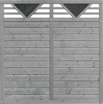 Produktbild von Zaun Hauptelement Konsta Andria 180 x 180 cm hellgrau