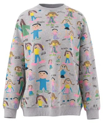 Produktbild von SWIRLIE damen bluse - grau, XL