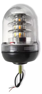 Zdjęcie produktu dla Wysokiej jakości sygnalizacyjna lampa ostrzegawcza LED z funkcjami obrotową i migającą, 12/24 V, zgodna z normami ECE R65 i R10, 24 diody LED o mocy 3 W