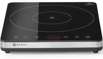 Obrázok produktu pre Indukčný varič Hendi 1 Zone Kitchen Line 2000W je digitálny s dotykovým ovládaním.
