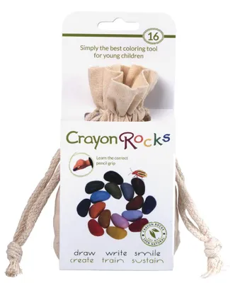 Image de Crayon Rocks crayons de couleur dans un sac en coton - 16 couleurs