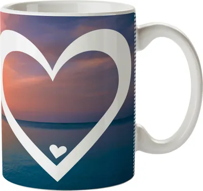 Produktbild von Mr. & Mrs. Panda Trinklernbecher Herz Deluxe - Sonnenuntergang - Geschenk, Kindertasse, Outdoor Tasse, Herzen, Plastikbecher, Gravur, Liebe, Graviert, Mehrwegbecher, Pott