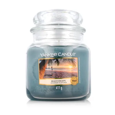 Produktbild von Yankee Candle Beach Escape, andere, Blau, Gras, Jasmin, Maiglöckchen, Moschus, Holz, 75 h, 1 Stück(e)