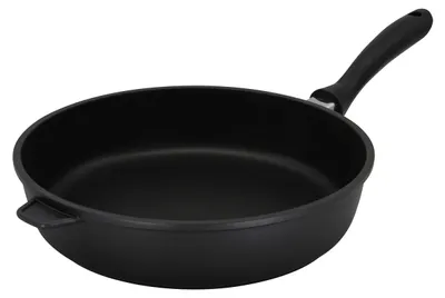 Produktbild von Bratpfanne Pfanne Eisenpfanne - 28 cm - Gusealuminium - Schwarz - Nicht für Induktionskochfelder