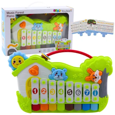 Produktbild von Lean Musikalische Woodland Klavier Xylophon Note Karten 5 Stück