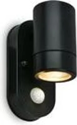 Obrázek produktu pro Nástěnné svítidlo Briloner LED, detektor pohybu, ochrana proti stříkající vodě a prachu, černé, rozměry: 15 x 7 x 9,5 cm