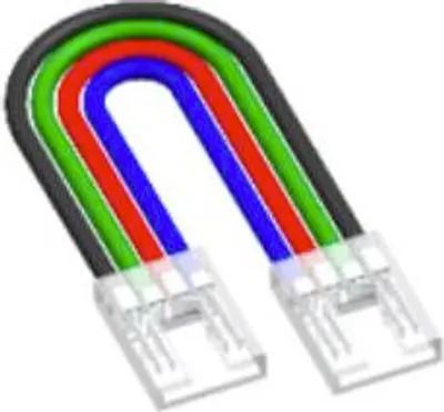 Zdjęcie produktu dla Taśma LED RGB 10 mm, 12 V, taśma kablowa 150 mm