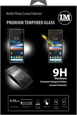 Produktbild von Schutzglas 9H kompatibel mit SONY XPERIA 10 PLUS Displayschutzfolie Panzerfolie Passgenau Glas